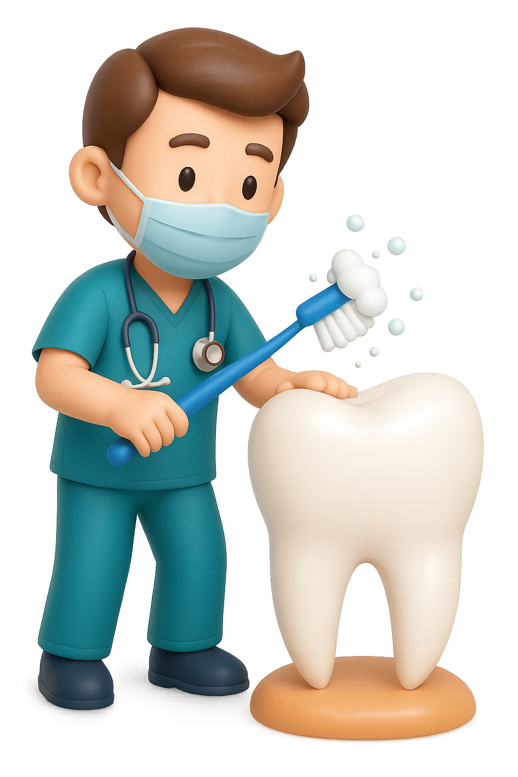 Dentist at work